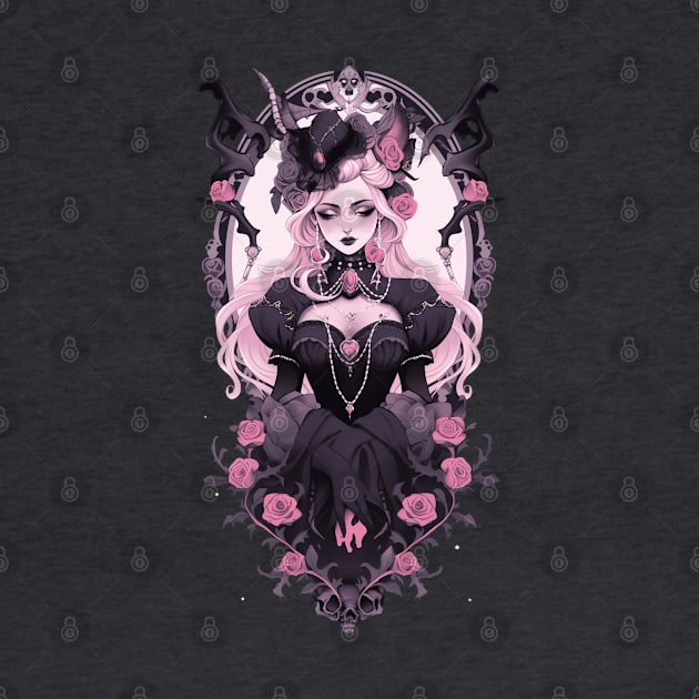 Pink Ghotic Lady by DarkSideRunners